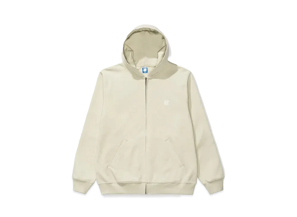 UNDEFEATED Embroidered Zip Hood "Beige"