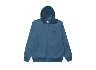 UNDEFEATED Embroidered Zip Hood "Blue"