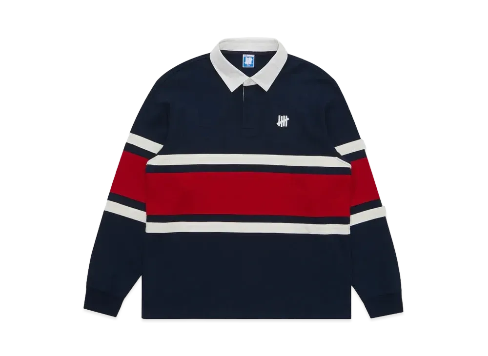 UNDEFEATED Striped Rugby "Navy"