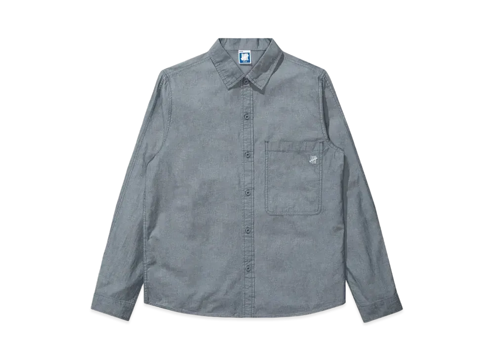 UNDEFEATED Chambray L/S Shirt "Blue"