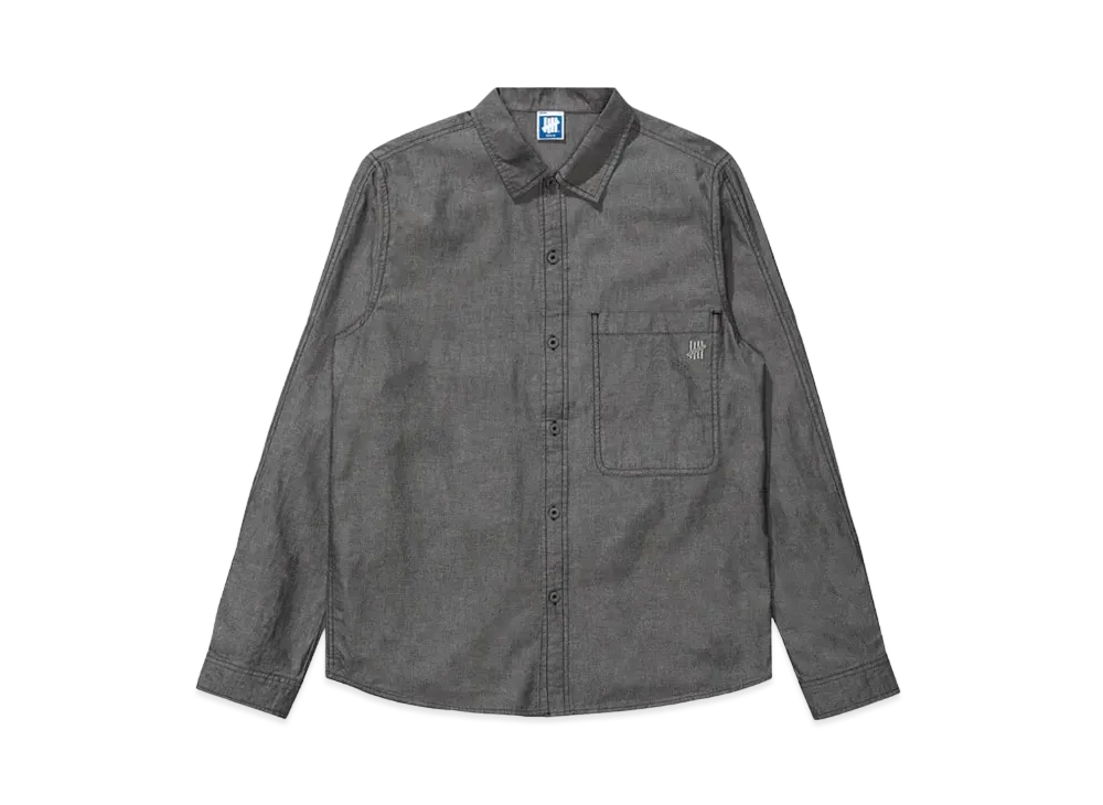UNDEFEATED Chambray L/S Shirt "Black"