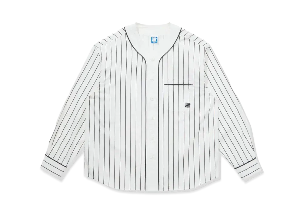 UNDEFEATED L/S Baseball Jersey "White"