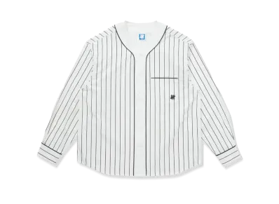 UNDEFEATED L/S Baseball Jersey "White"