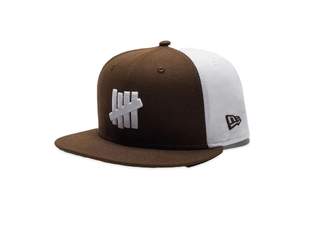 UNDEFEATED X NE 2-Tone Icon Snapback "Brown"