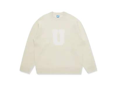 UNDEFEATED Basic Logo Crewneck Sweater "Off-white"