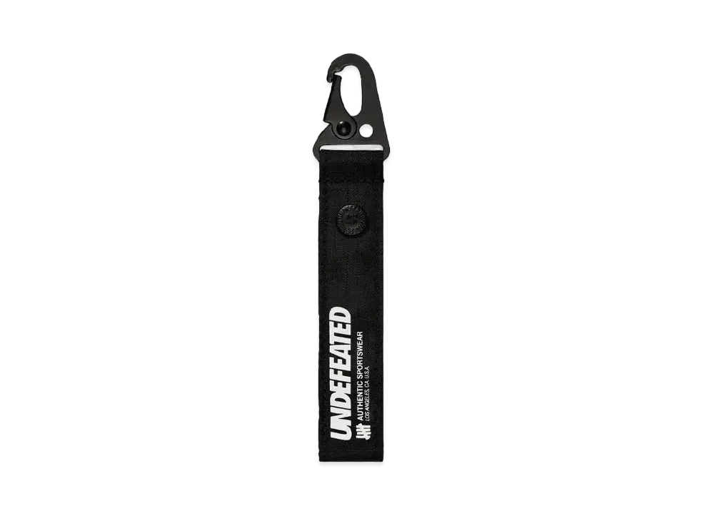 UNDEFEATED Ripstop Strap Keychain "Black"