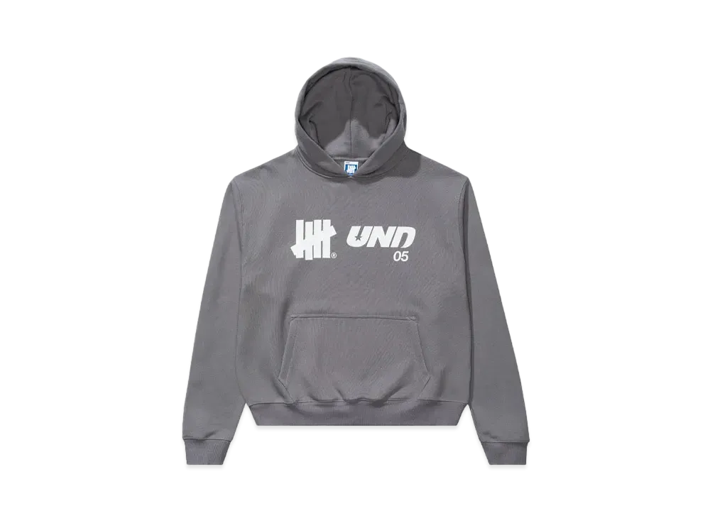 UNDEFEATED Logos Pullover Hood "Gray"