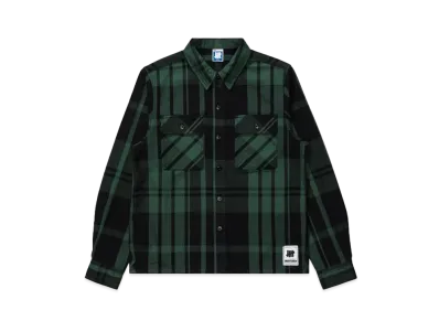 UNDEFEATED Plaid L/S Workshirt "Green"