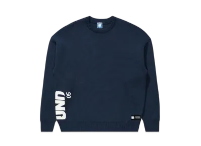 UNDEFEATED Printed Crewneck Sweater "Navy"