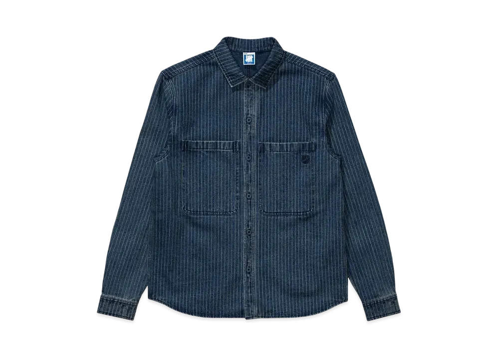 UNDEFEATED Hickory Denim L/S Shirt "Blue"