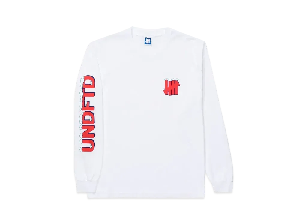 UNDEFEATED Snowdrift L/S Tee "White"