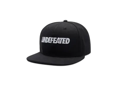 UNDEFEATED Canvas Logo Snapback "Black"