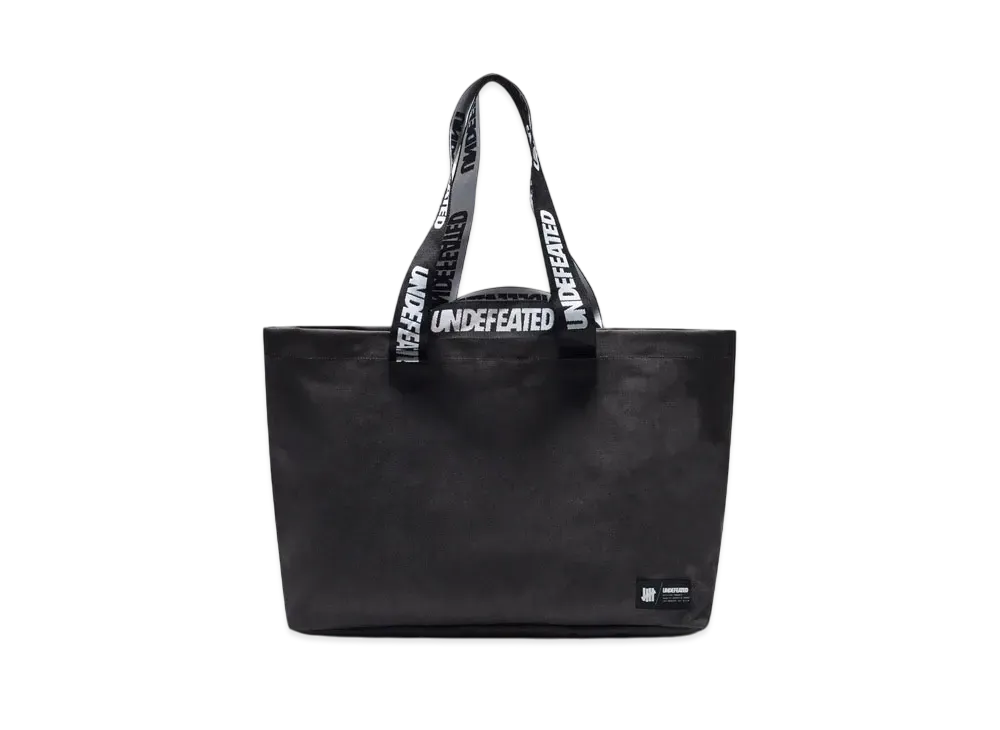 UNDEFEATED Waxed Canvas Tote "Black"