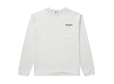 UNDEFEATED Script L/S Pocket Tee "Gray"