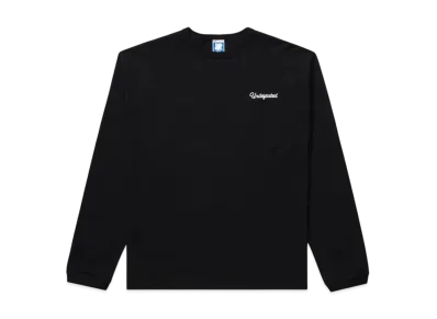 UNDEFEATED Script L/S Pocket Tee "Black"