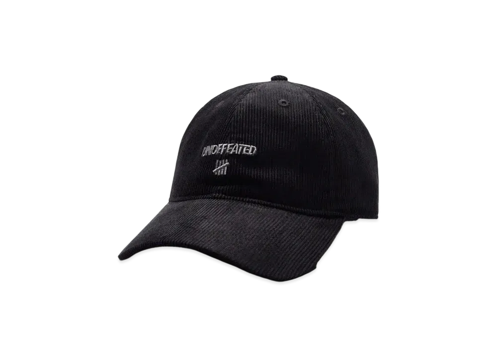 UNDEFEATED Corduroy Strapback "Black"