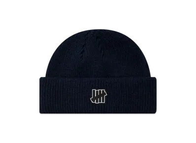 UNDEFEATED Icon Patch Double Cuff Beanie "Navy"