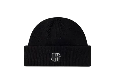 UNDEFEATED Icon Patch Double Cuff Beanie "Black"