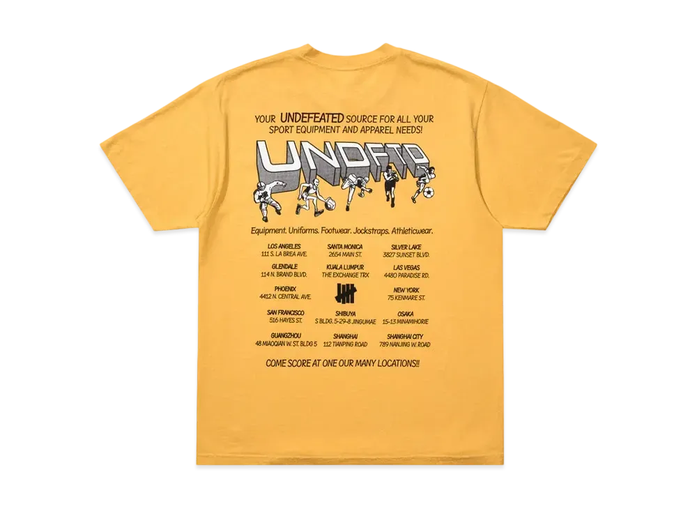 UNDEFEATED Team Store S/S Tee "Yellow"