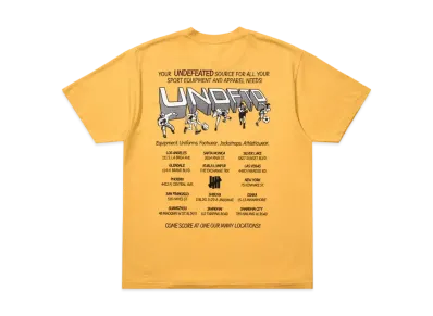 UNDEFEATED Team Store S/S Tee "Yellow"
