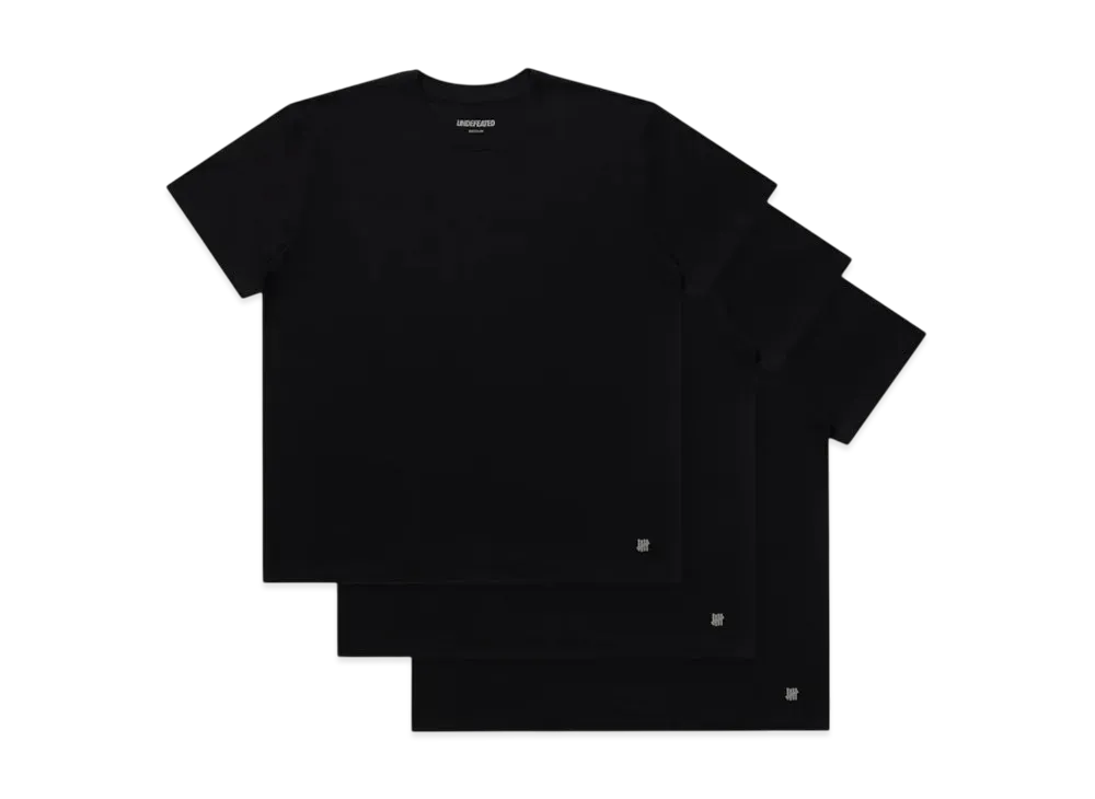 UNDEFEATED S/S Tee 3-Pack "Black"