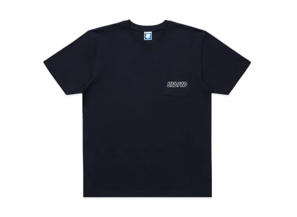 UNDEFEATED Outline S/S Pocket Tee "Navy"