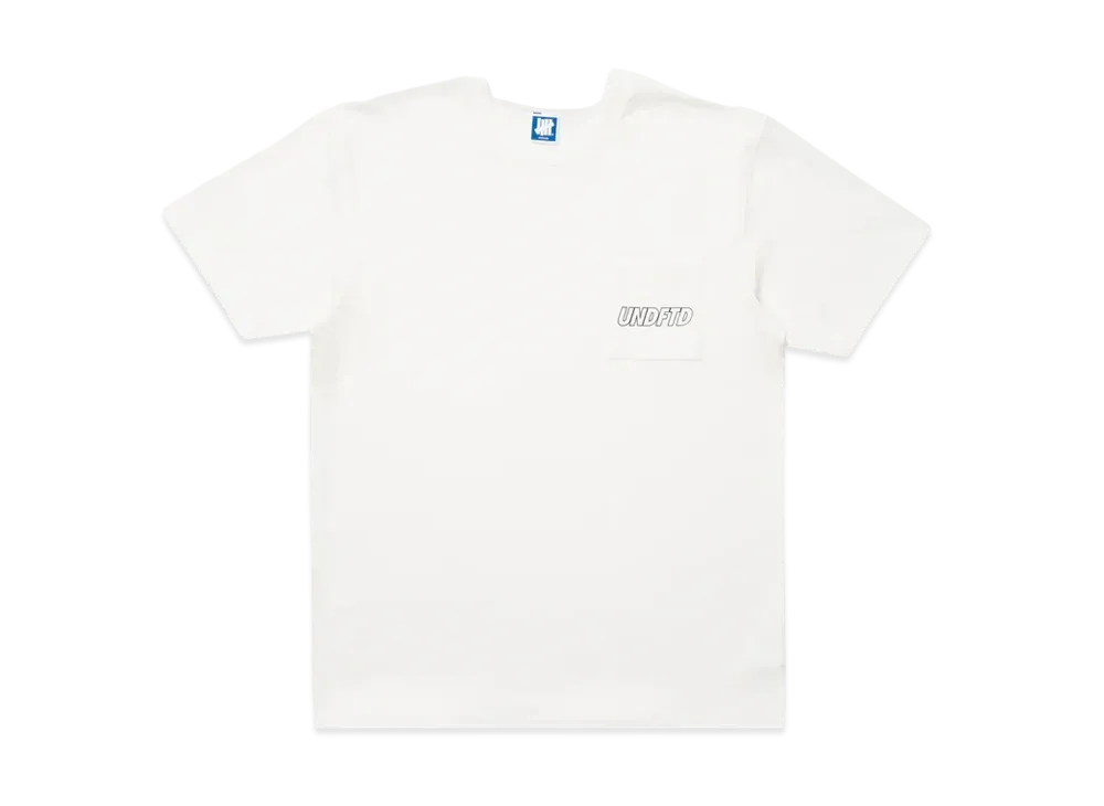 UNDEFEATED Outline S/S Pocket Tee "White"