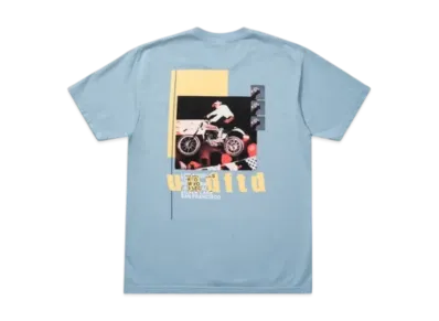 UNDEFEATED Moto S/S Tee "Light Blue"
