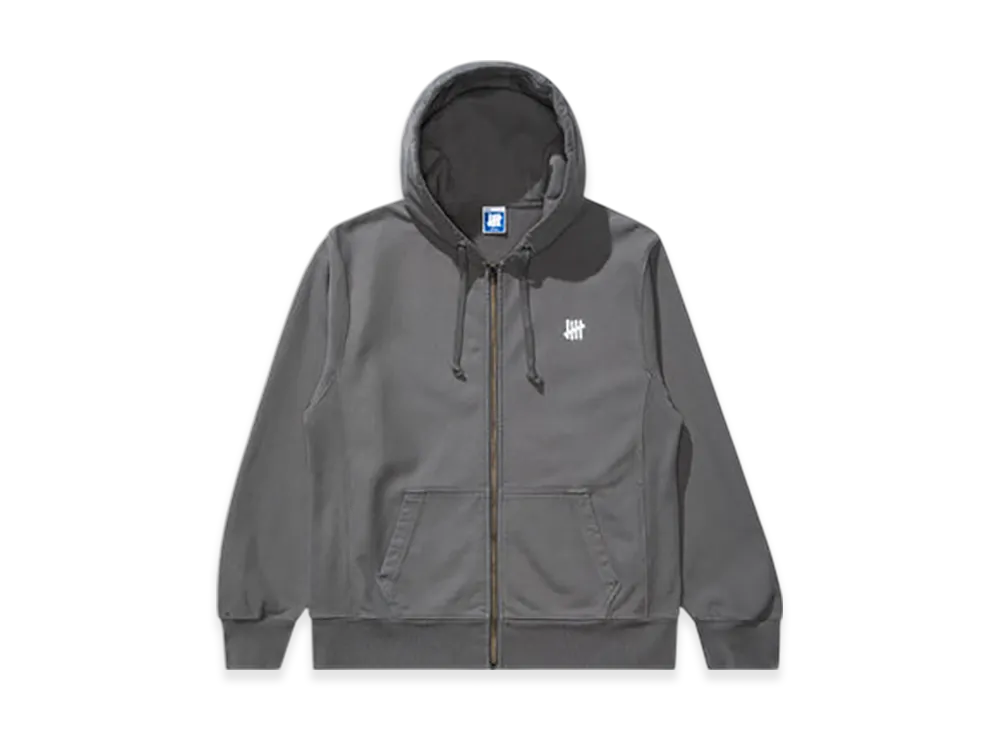 UNDEFEATED Icon Zip Hood "Gray"