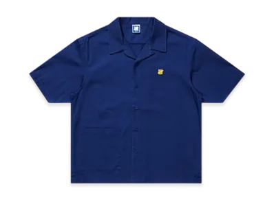 UNDEFEATED Twill S/S Button Down "Blue"