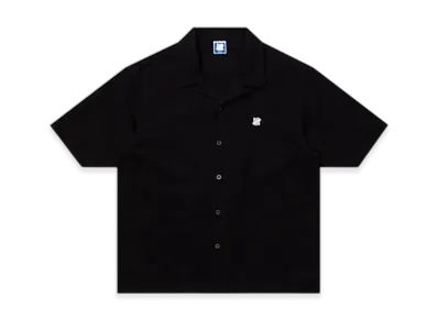 UNDEFEATED Twill S/S Button Down "Black"
