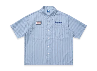 UNDEFEATED Striped S/S Workshirt "Light Blue"