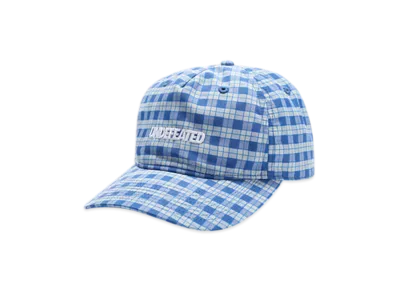 UNDEFEATED Plaid Snapback "Blue"