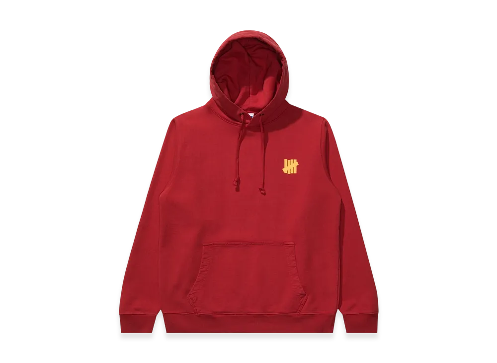 UNDEFEATED Icon Pullover Hood "Red"