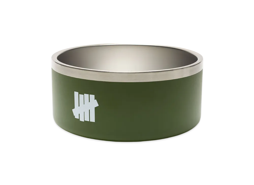 UNDEFEATED Insulated Dog Bowl "Olive"