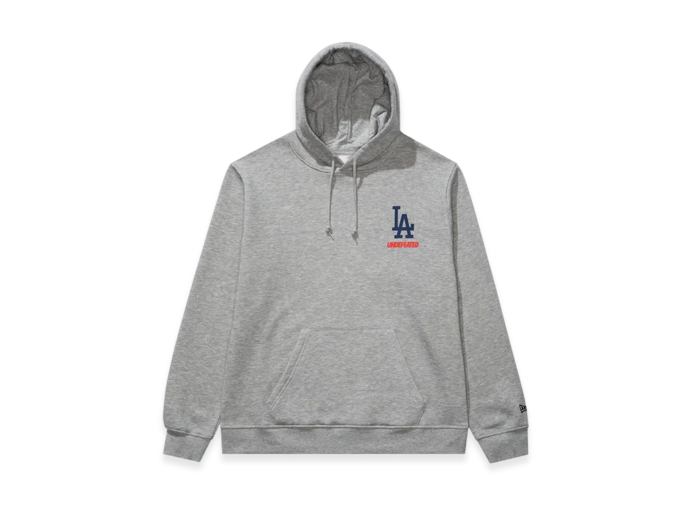 UNDEFEATED x New Era x Los Angeles Dodgers Stacked Logo Hoodie "Heather Grey"