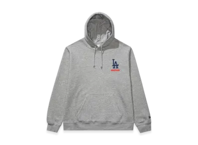 UNDEFEATED x New Era x Los Angeles Dodgers Stacked Logo Hoodie "Heather Grey"