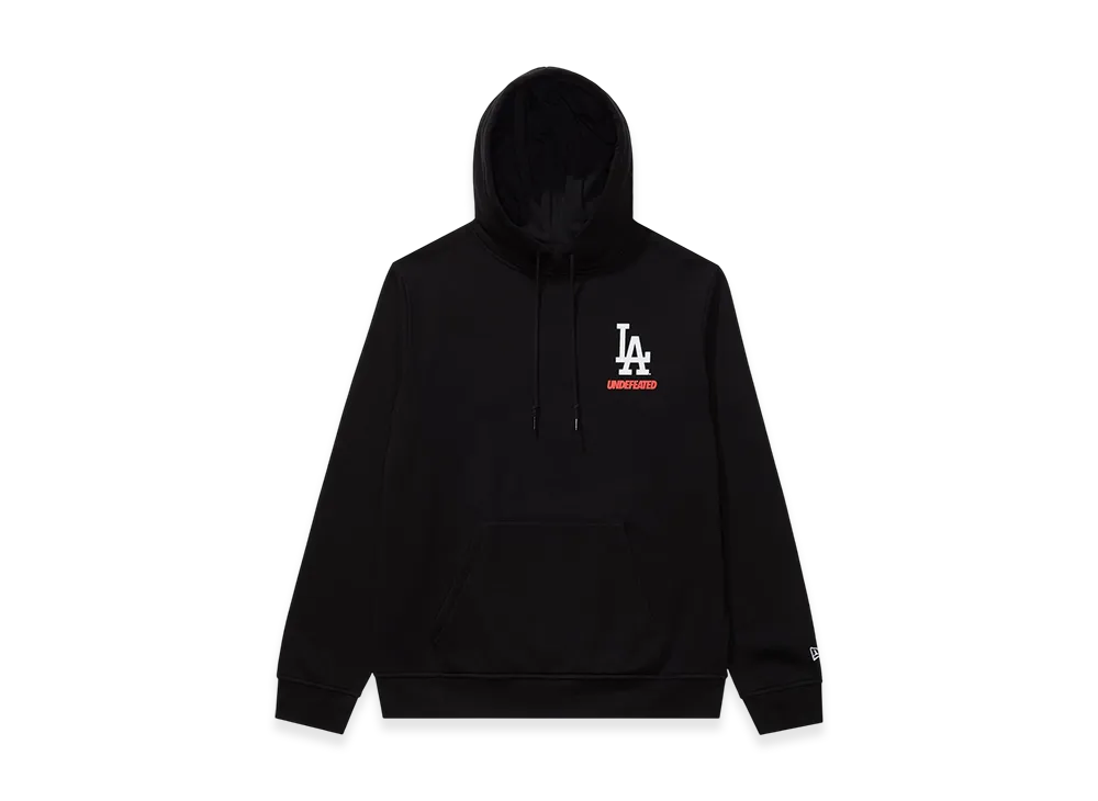 UNDEFEATED x New Era x Los Angeles Dodgers Stacked Logo Hoodie "Black"