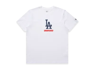UNDEFEATED x New Era x Los Angeles Dodgers Stacked Logo S/S Tee "White"