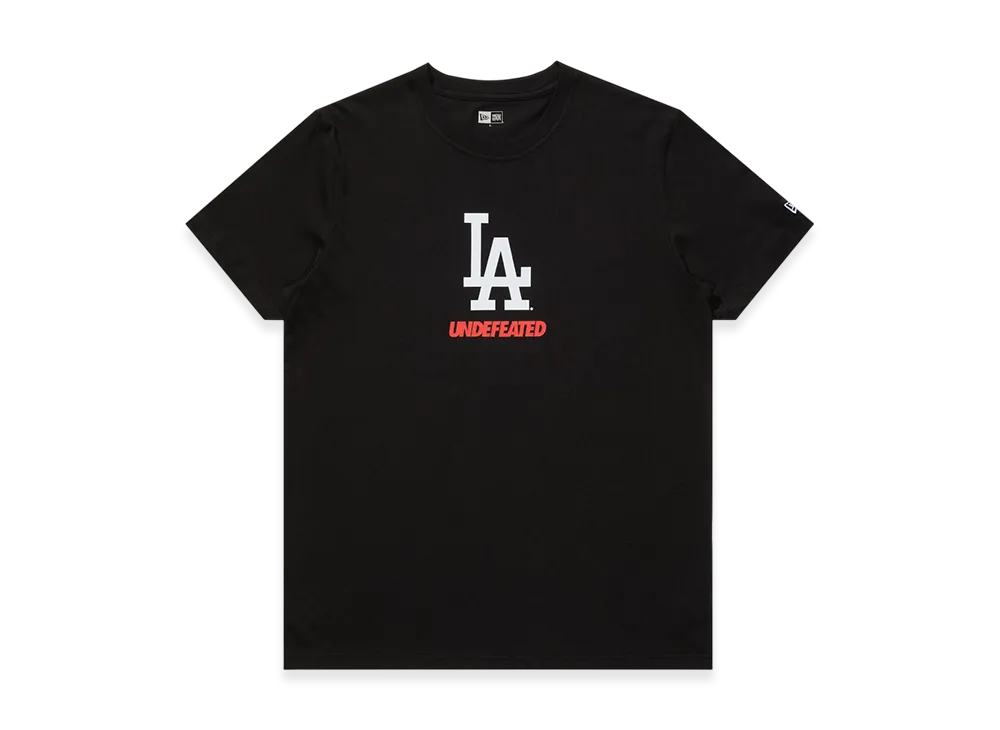 UNDEFEATED x New Era x Los Angeles Dodgers Stacked Logo S/S Tee "Black"