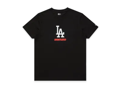 UNDEFEATED x New Era x Los Angeles Dodgers Stacked Logo S/S Tee "Black"