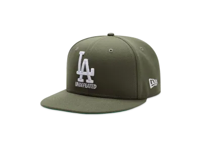UNDEFEATED x New Era x Los Angeles Dodgers Stacked Logo Fitted "Olive"