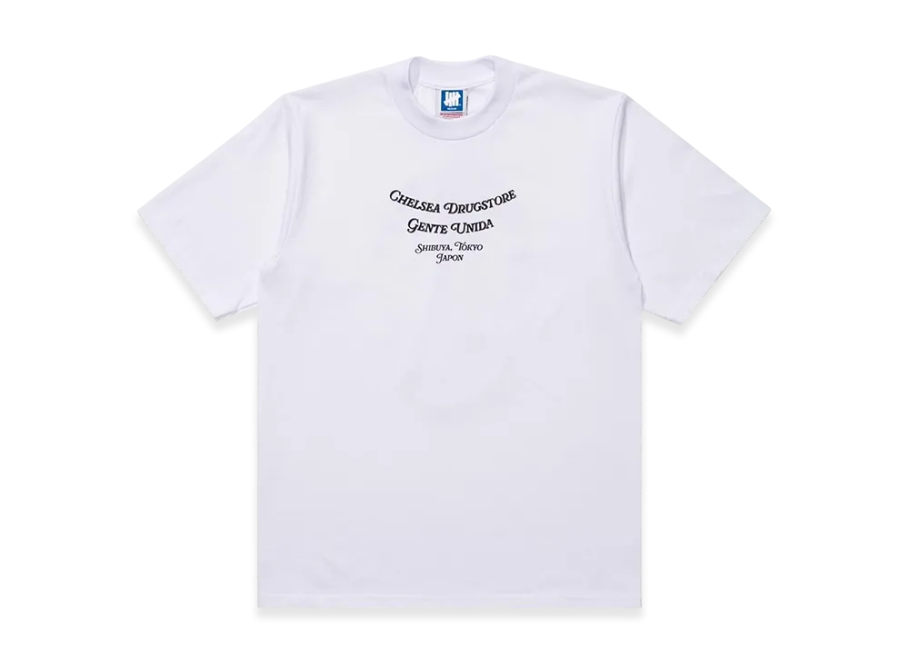 UNDEFEATED x Chelsea Drugstore x Gente Unida S/S Tee #1 "White"