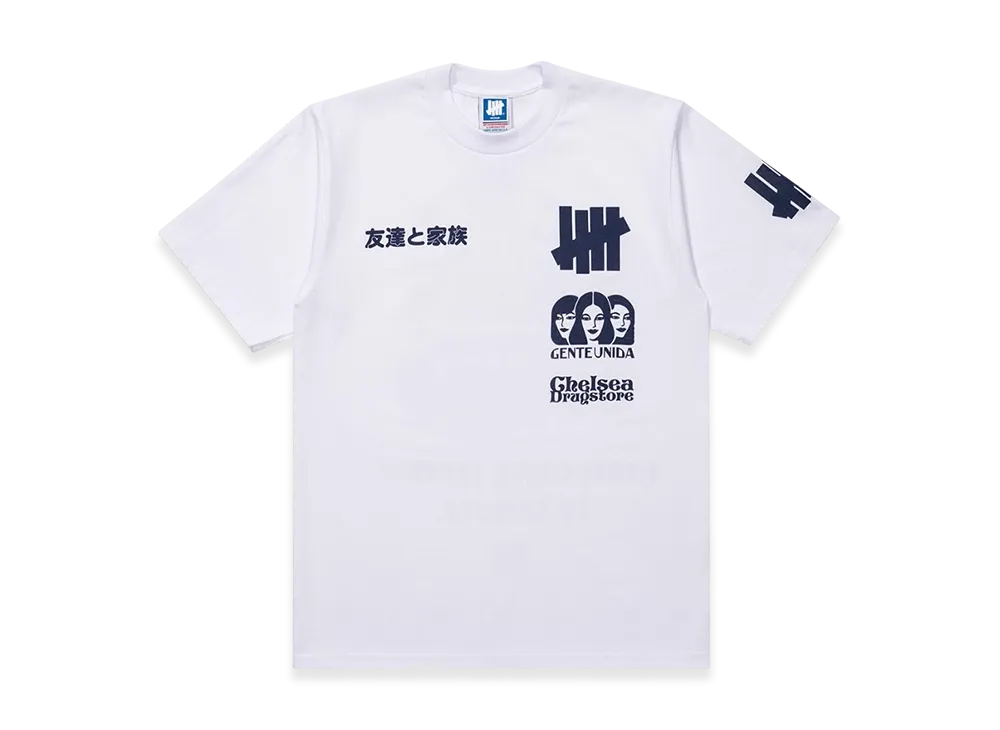 UNDEFEATED x Chelsea Drugstore x Gente Unida S/S Tee #2 "White"