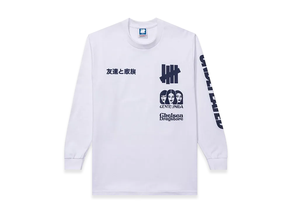 UNDEFEATED x Chelsea Drugstore x Gente Unida L/S Tee "White"