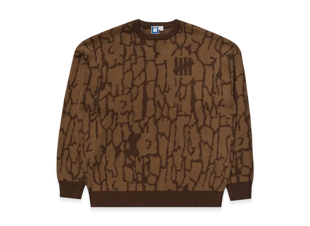 UNDEFEATED Bark Camo Sweater "Brown"