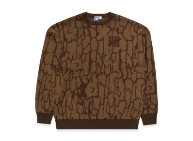 UNDEFEATED Bark Camo Sweater "Brown"