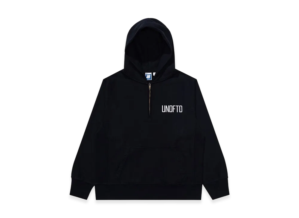 UNDEFEATED Quarter Zip Pullover Hood "Navy"