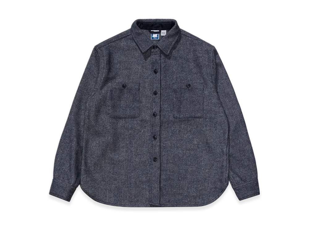 UNDEFEATED L/S Twill Flannel "Blue"