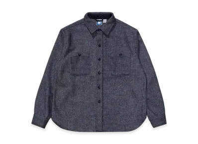 UNDEFEATED L/S Twill Flannel "Blue"
